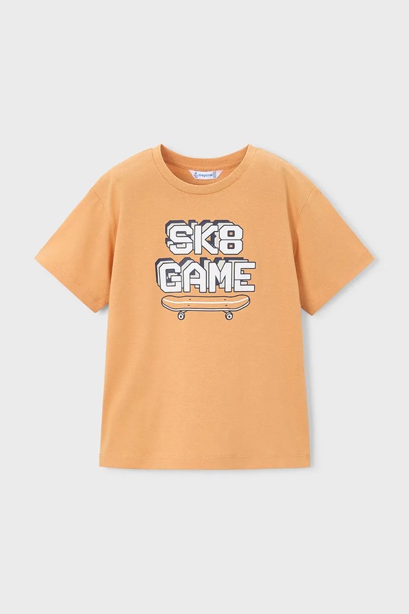 Детский комплект из хлопка Mayoral 3604.5E.Mini.PPY2 оранжевый SS26