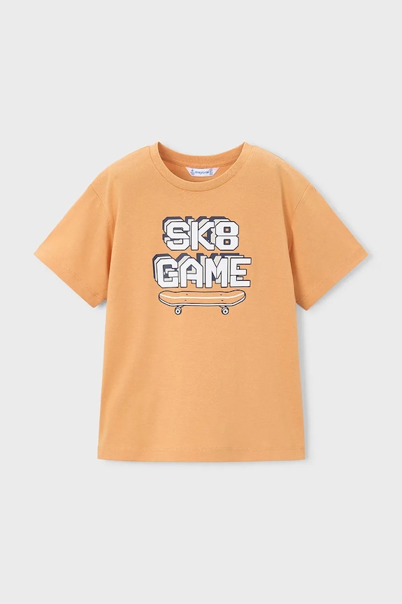 Детский комплект из хлопка Mayoral 3604.5E.Mini.PPY2 оранжевый SS26