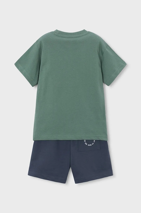Otroški bombažen komplet Mayoral 3606.5G.Mini.PPY2 zelena SS26