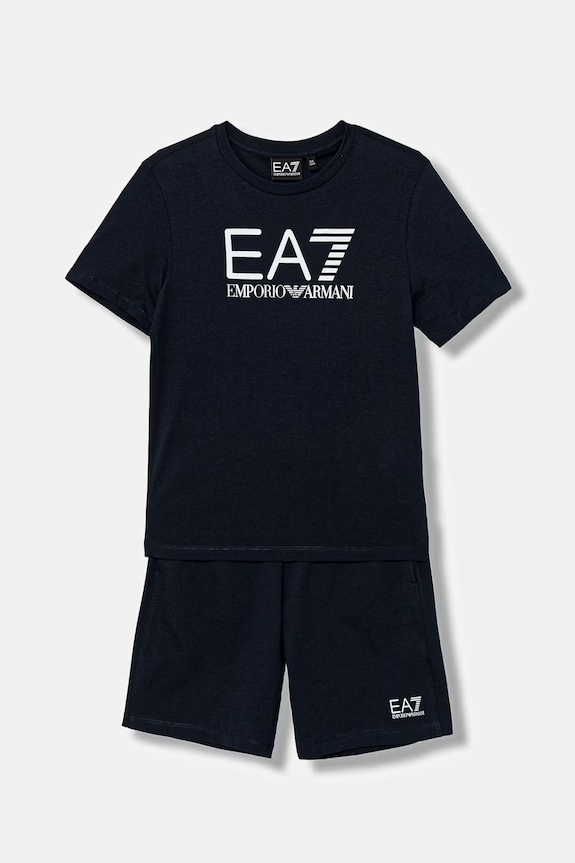 EA7 Emporio Armani set de bumbac pentru copii bumbac bleumarin 7B000302.AF10375