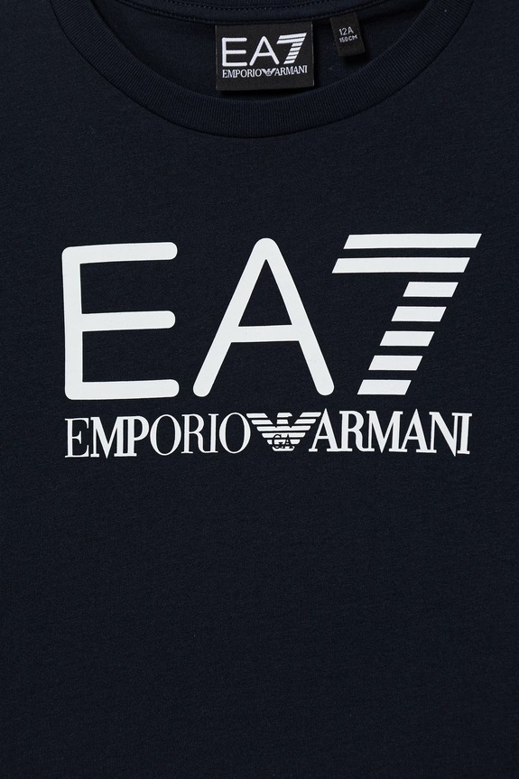 EA7 Emporio Armani set de bumbac pentru copii bleumarin 7B000302.AF10375