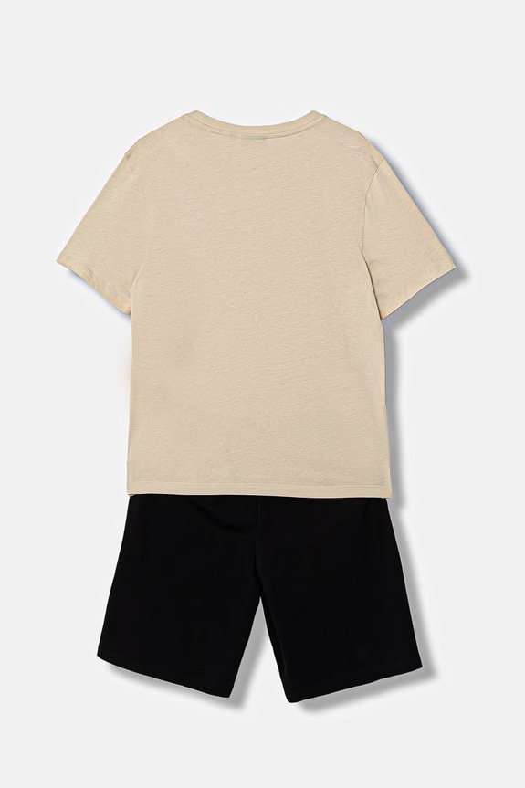 Detská bavlnená súprava EA7 Emporio Armani 7B000302.AF10375 béžová SS26