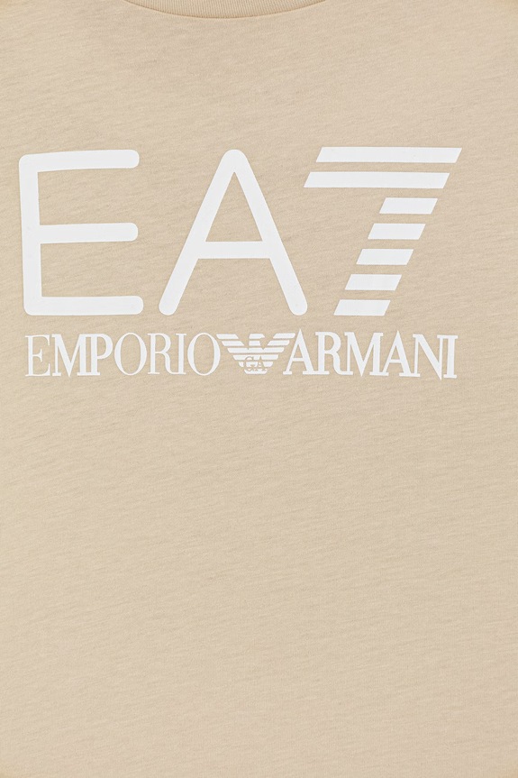 Detská bavlnená súprava EA7 Emporio Armani béžová 7B000302.AF10375