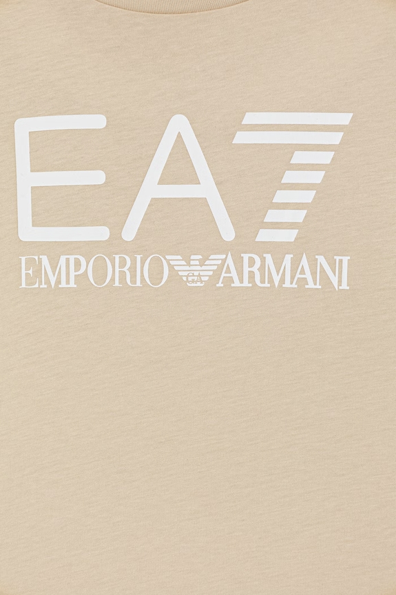 Detská bavlnená súprava EA7 Emporio Armani béžová 7B000302.AF10375