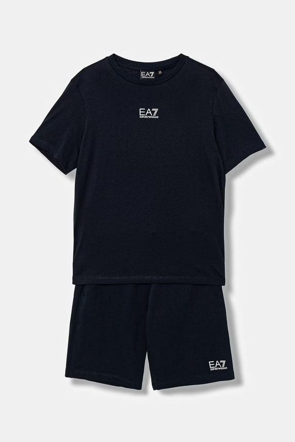 EA7 Emporio Armani komplet bawełniany dziecięcy bawełna granatowy 7B000294.AF10378