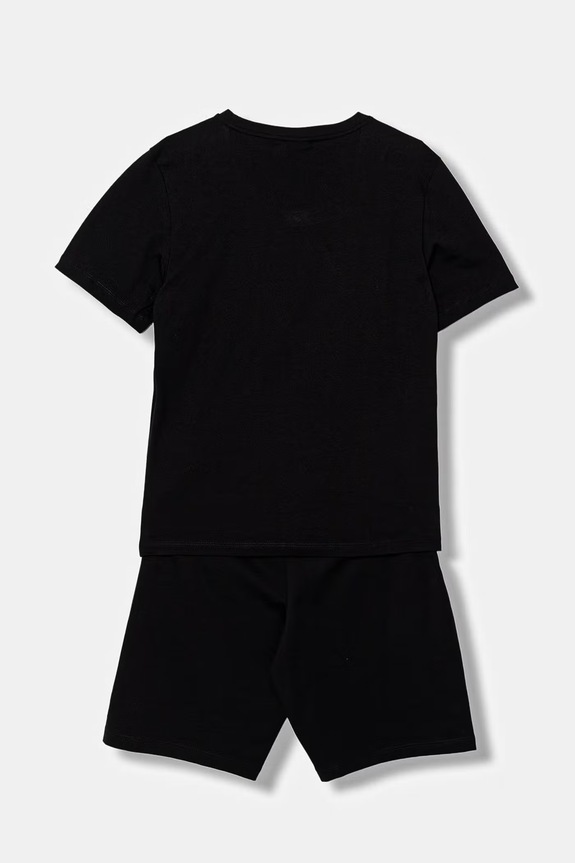 EA7 Emporio Armani gyerek pamut melegítő szett 7B000294.AF10378 fekete SS26