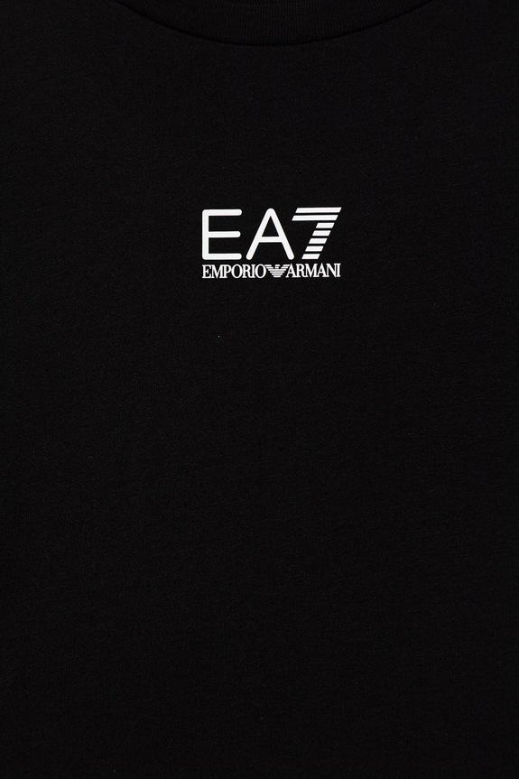 EA7 Emporio Armani gyerek pamut melegítő szett fekete 7B000294.AF10378