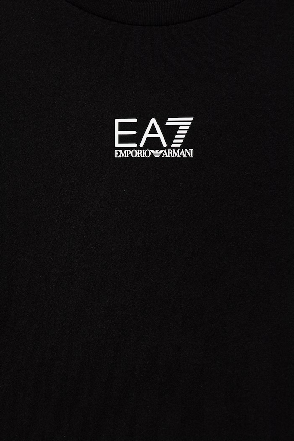 EA7 Emporio Armani gyerek pamut melegítő szett fekete 7B000294.AF10378