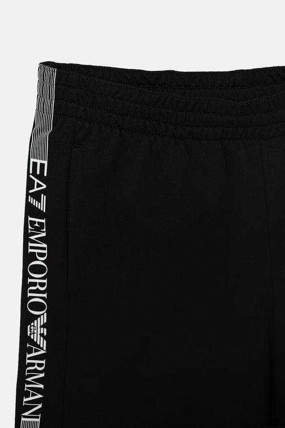 Băieți EA7 Emporio Armani compleu copii din bumbac 7B000267.AF12874 negru