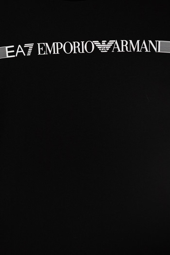 EA7 Emporio Armani compleu copii din bumbac negru 7B000267.AF12874
