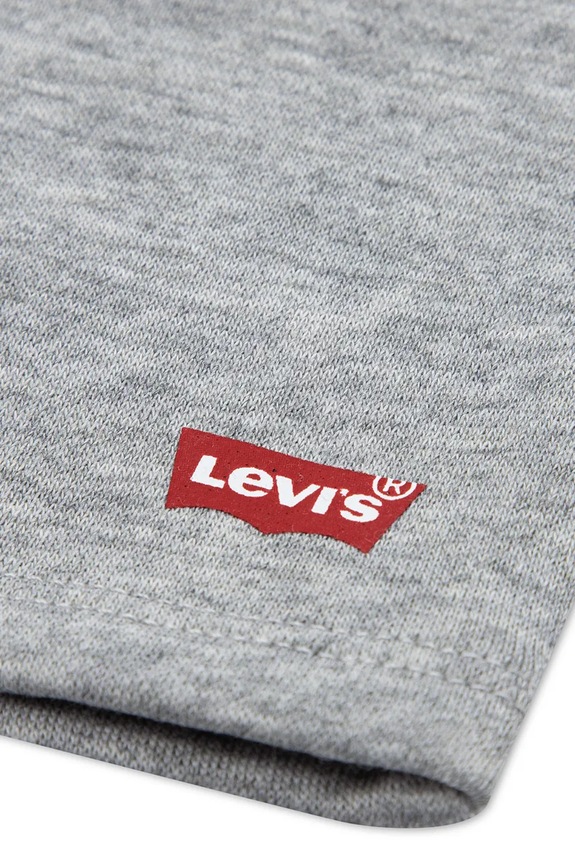 Chłopiec Levi's komplet dziecięcy z bawełny BATWING TEE & KNIT SHORT S 8EK813 granatowy