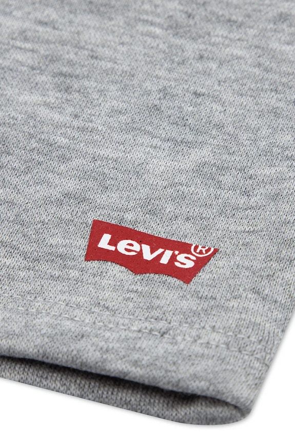 Chłopiec Levi's komplet dziecięcy z bawełny BATWING TEE & KNIT SHORT S 8EK813 granatowy