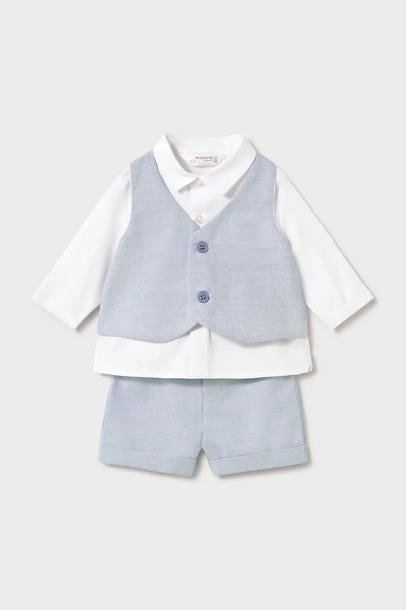 Sada pre bábätká Mayoral Newborn jednofarebný modrá 1269.1L.Newborn.PPY2