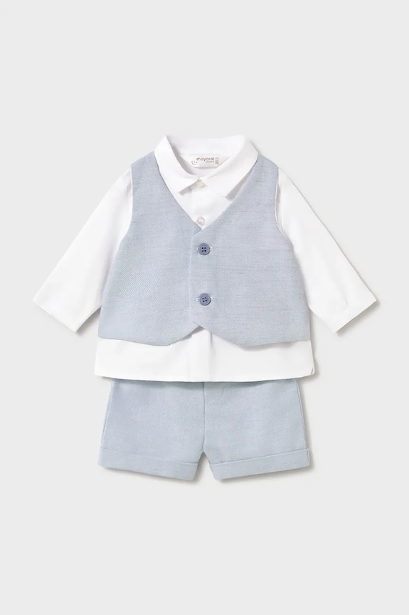 Sada pre bábätká Mayoral Newborn jednofarebný modrá 1269.1L.Newborn.PPY2