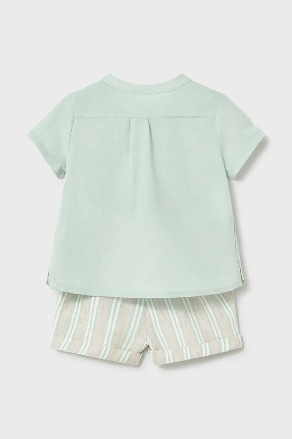 Komplet za bebe s dodatkom lana Mayoral Newborn 1270.1L.Newborn.PPY2 bež SS26