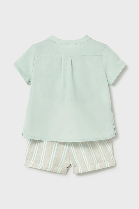 Komplet za bebe s dodatkom lana Mayoral Newborn 1270.1L.Newborn.PPY2 bež SS26
