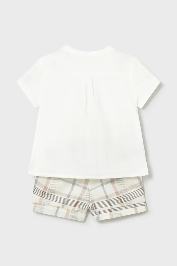 Mayoral Newborn set de lenjerie de pat din in pentru bebeluși 1270.1L.Newborn.PPY2 bej SS26