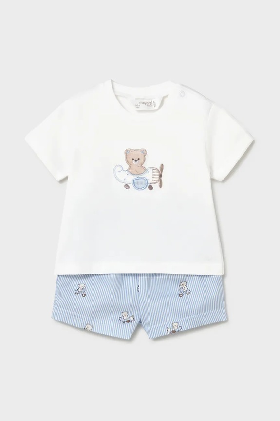 Комплект для немовлят Mayoral Newborn дрібний узор блакитний 1275.1B.Newborn.PPY2