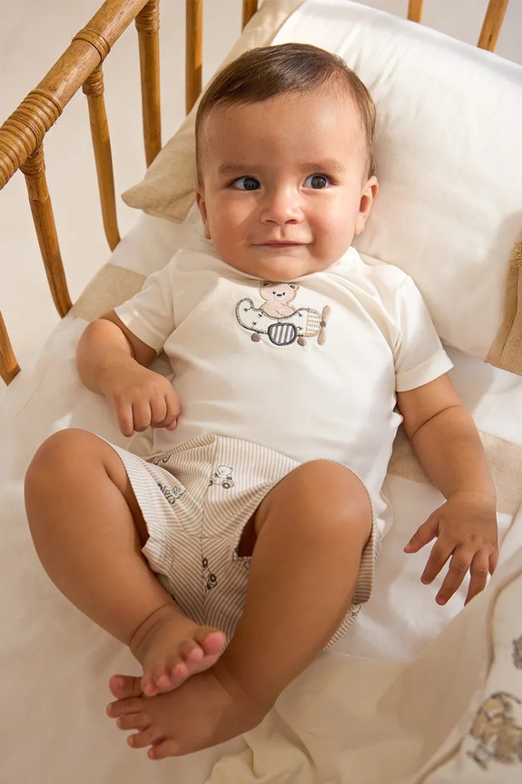 Sada pre bábätká Mayoral Newborn jemný vzor béžová 1275.1B.Newborn.PPY2