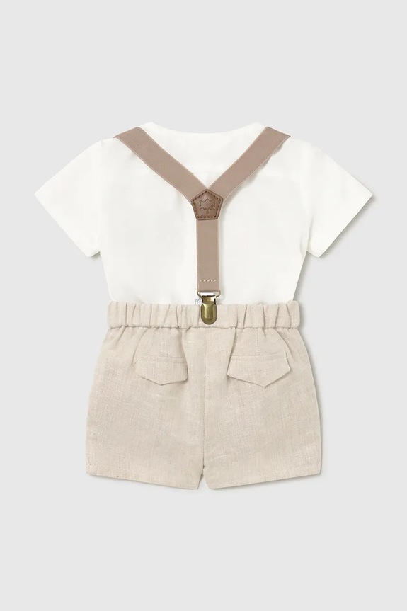 Комплект з додаванням льону для немовлят Mayoral Newborn 1278.1K.Newborn.PPY2 бежевий SS26