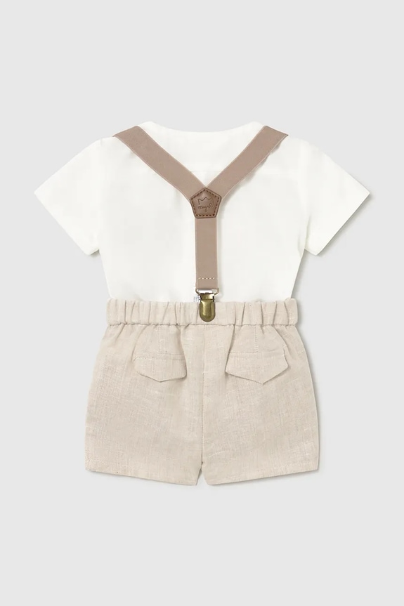 Комплект з додаванням льону для немовлят Mayoral Newborn 1278.1K.Newborn.PPY2 бежевий SS26