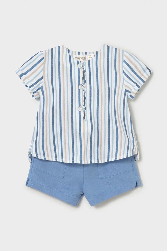Mayoral Newborn compleu bebe panza albastru 1280.1M.Newborn.PPY2