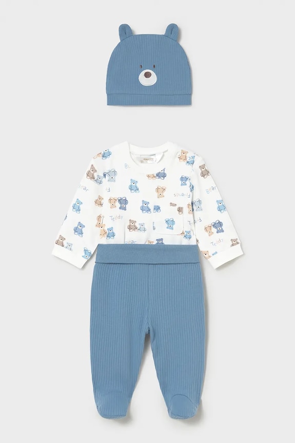 Mayoral Newborn compleu bebe tricotaj albastru 1504.1G.Newborn.PPY2