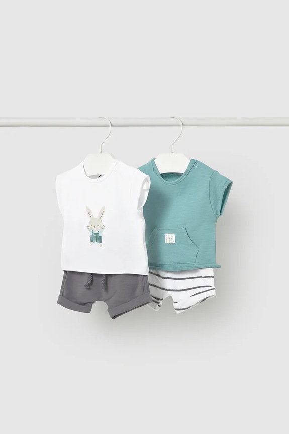 Mayoral Newborn komplet niemowlęcy 2-pack wzorzyste biały 1626.1H.Newborn.PPY2