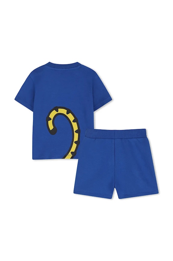 Kenzo kids compleu de zi pentru copii, din bumbac K61867.86.102 albastru SS26