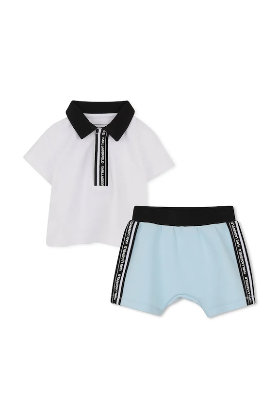 Komplet za bebe Karl Lagerfeld pletivo plava Z31050.60.81