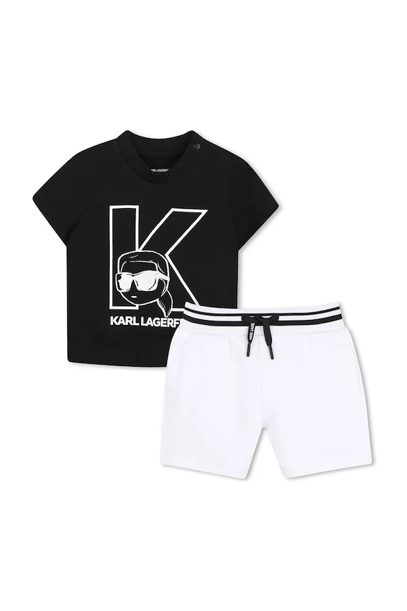 Komplet za bebe Karl Lagerfeld print bijela Z31074.86.108