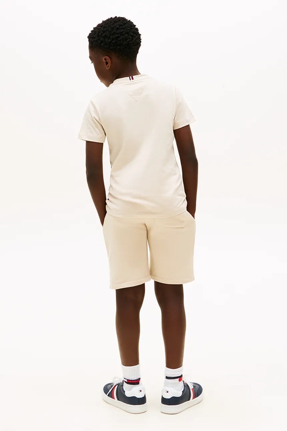 Tommy Hilfiger compleu pentru copii, cu bumbac bej KB0KB09666.92.122.PPY2