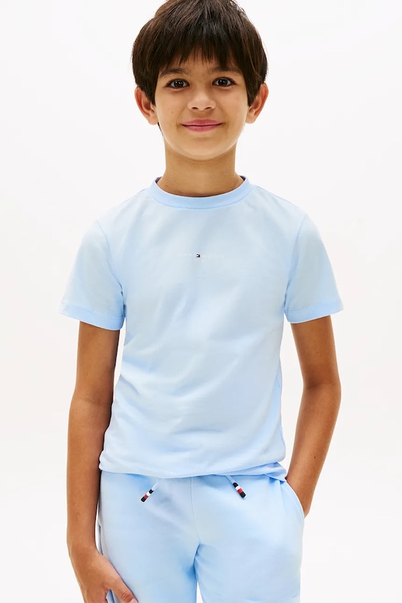 Tommy Hilfiger compleu pentru copii, cu bumbac KB0KB09666.128.176.PPY2 albastru