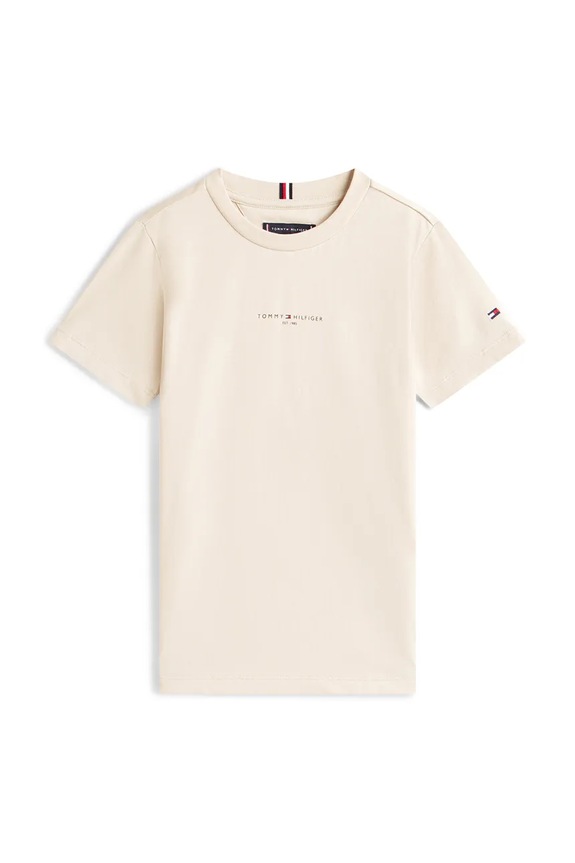 Tommy Hilfiger compleu pentru copii, cu bumbac KB0KB09666.128.176.PPY2 bej SS26
