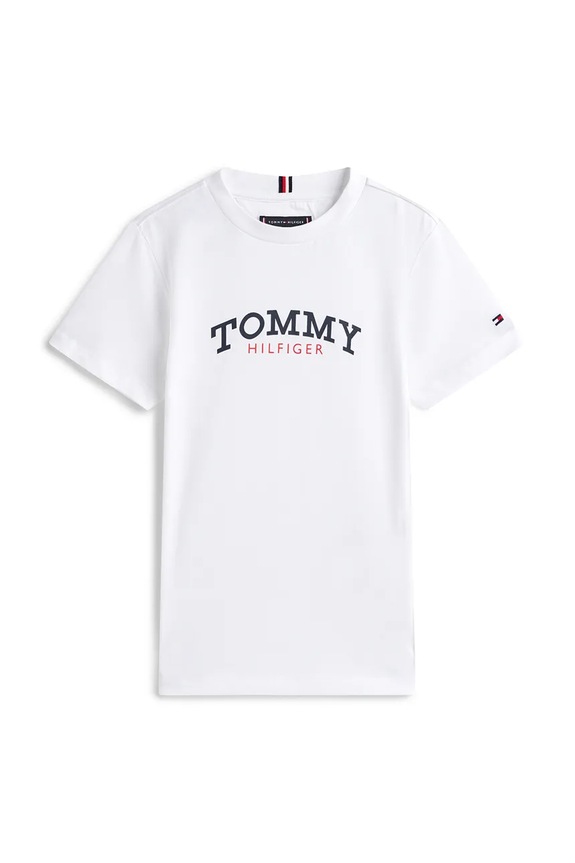 Tommy Hilfiger compleu de zi pentru copii, din bumbac KB0KB10290.128.176.PPY2 alb SS26