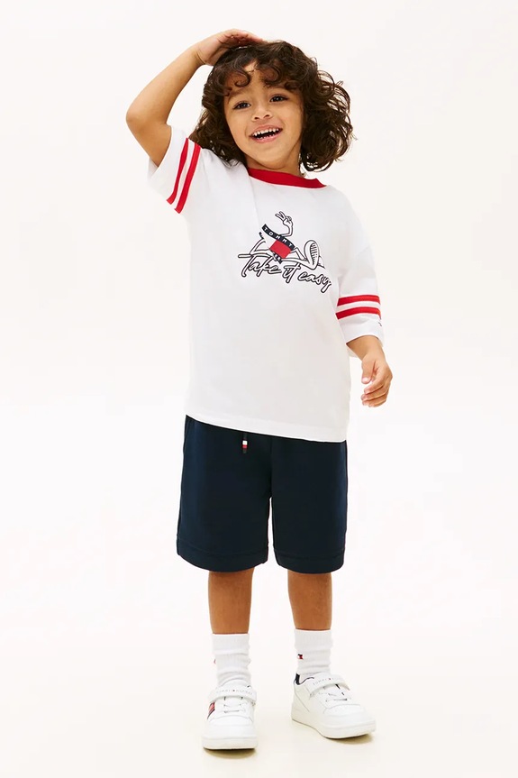 Tommy Hilfiger compleu pentru copii, din bumbac albastru KB0KB10410.92.116.PPY2