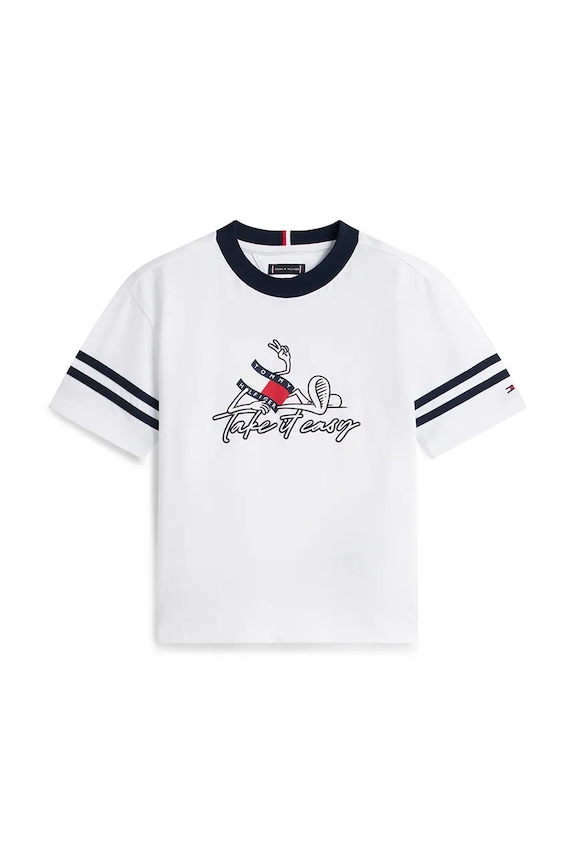 Băieți Tommy Hilfiger compleu pentru copii, din bumbac KB0KB10410.92.116.PPY2 bleumarin