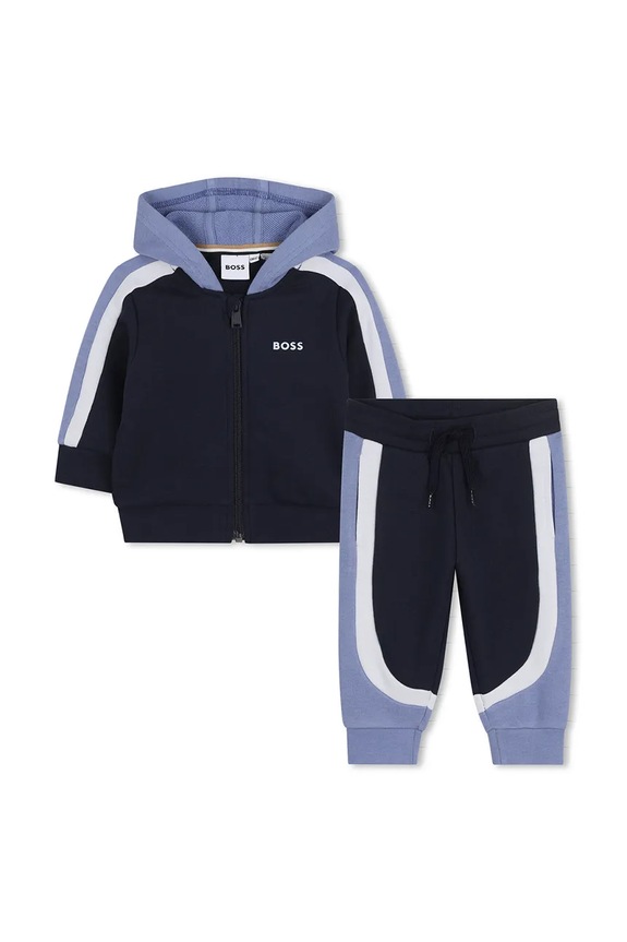 Trenirka za bebe BOSS pletivo mornarsko plava J52850.67.81
