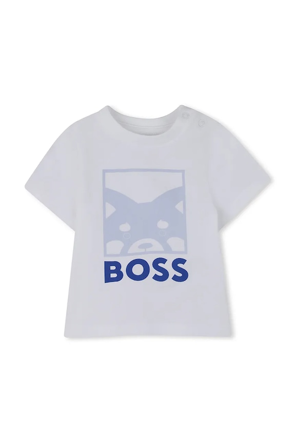 BOSS dres niemowlęcy J53057 niebieski