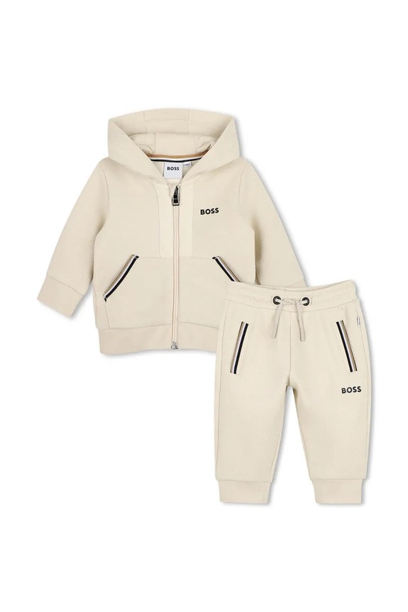 BOSS dres niemowlęcy dzianina beżowy J52849.86.94