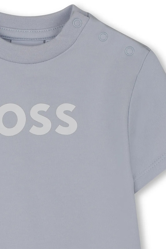 BOSS compleu de zi pentru copii, din bumbac albastru J53048