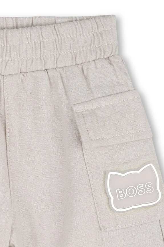 BOSS komplet z dodatkiem lnu niemowlęcy J53050