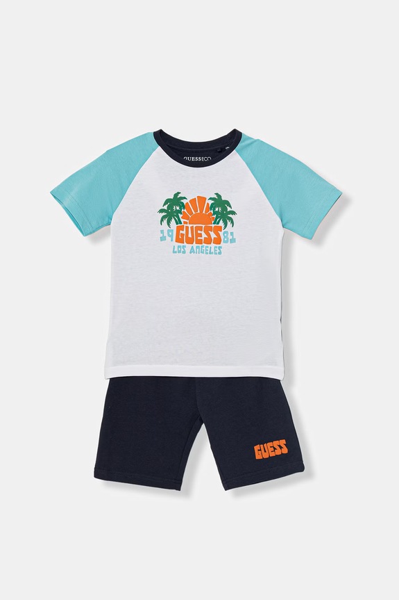 Guess compleu de zi copii din bumbac bleumarin N6GG03.K8HM4.PPY2.M