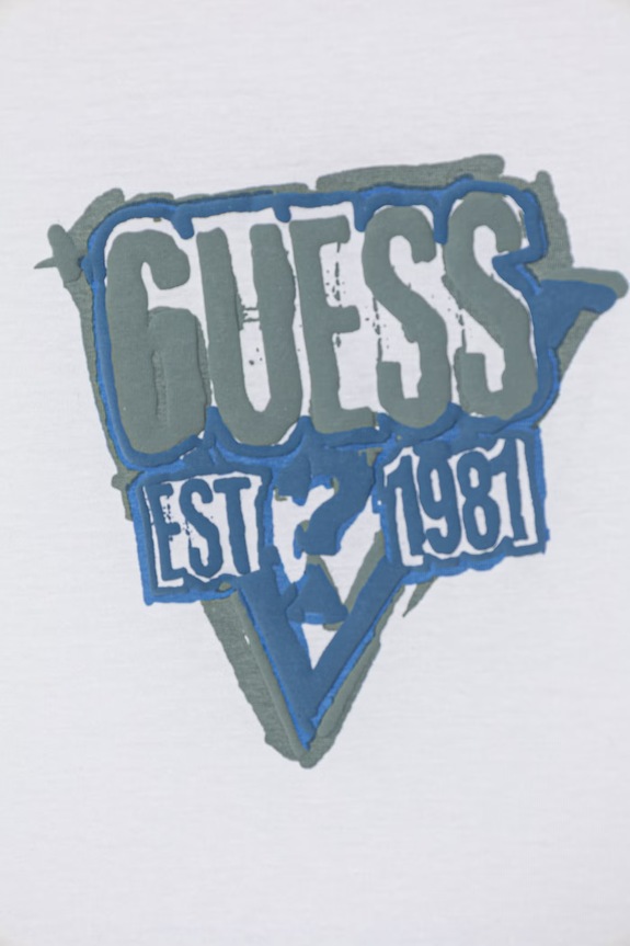 Guess compleu pentru copii, din bumbac alb N6GG05.K8HM4.PPY2.M