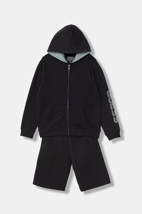 Guess compleu de trening pentru copii, din bumbac negru L6GG00.KA6R4.PPY2.M