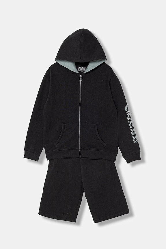 Guess compleu de trening pentru copii, din bumbac negru L6GG00.KA6R4.PPY2.M