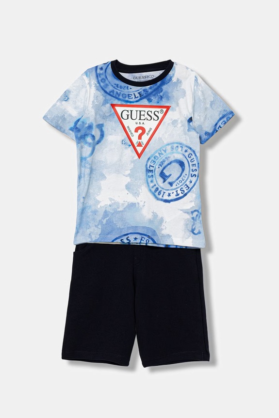 Guess set de bumbac pentru copii 2-pack bumbac bleumarin N6GG00.K8HM4.PPY2.M