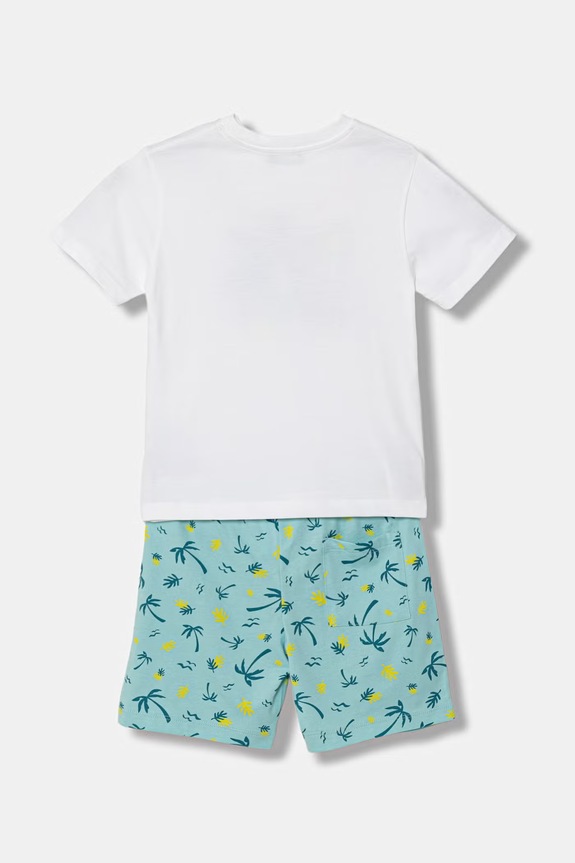 United Colors of Benetton komplet za svaki dan za djecu od pamuka 34UTGK00U.P.seasonal tirkizna SS26