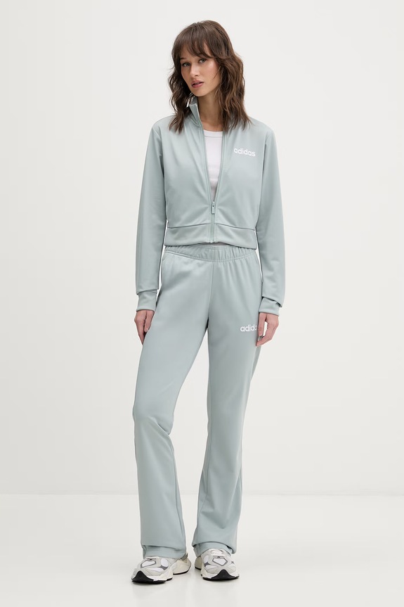 Tepláková souprava adidas Glam nášivka tyrkysová KB8943