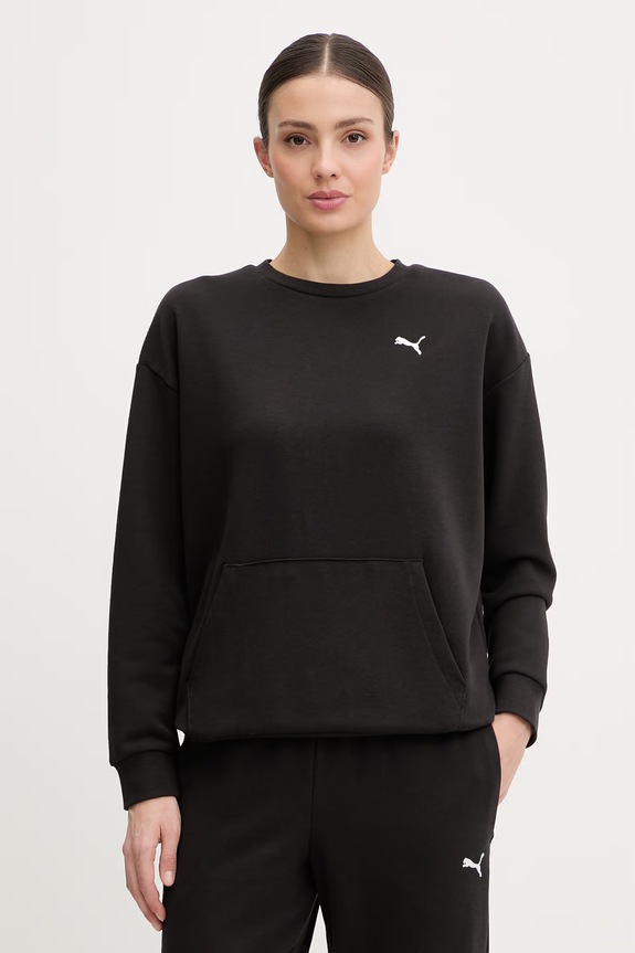 Oblečenie Puma tepláková súprava dámska Relaxed Sweat suit 691900 čierna